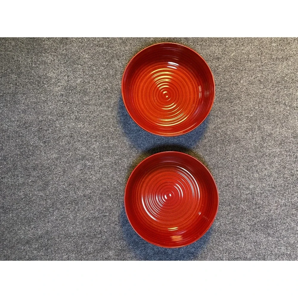 Pier 1 One Spice Route Paprika Bowls Soup Stoneware Set Of 2